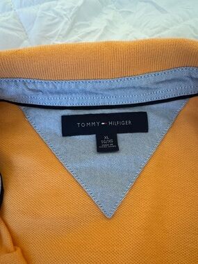 Tommy Hilfiger Mustard Yellow Polo Knit Sweater